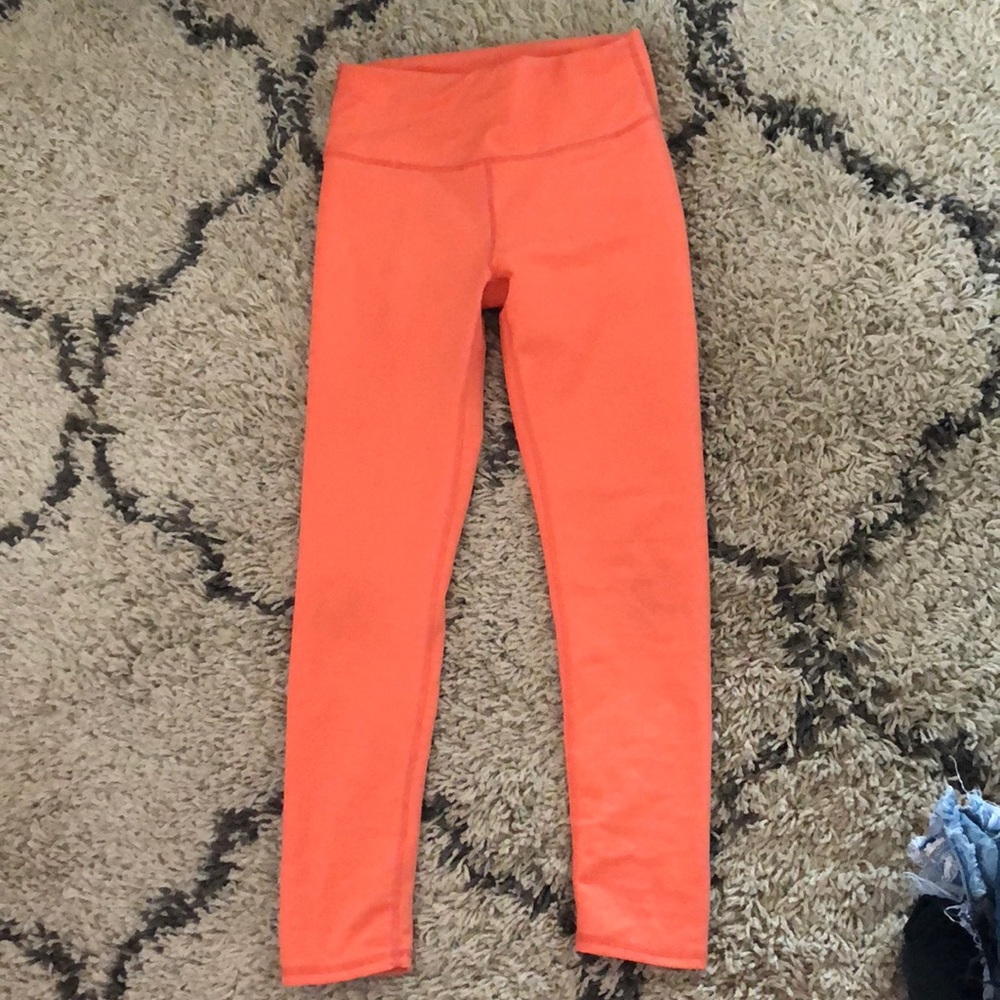 Fabletics coral leggings